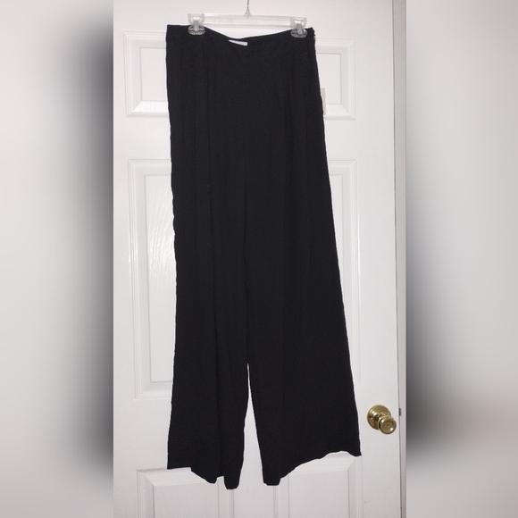 Carmen Marc Valvo Pants - Carmen Marc Valvo Black Women's Wide-Leg Pants